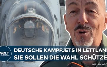 Eurofighter Lettland – Deutscher Eurofighter auf einer Luftwaffenbasis im Baltikum zur Sicherung des lettischen Luftraums wä…