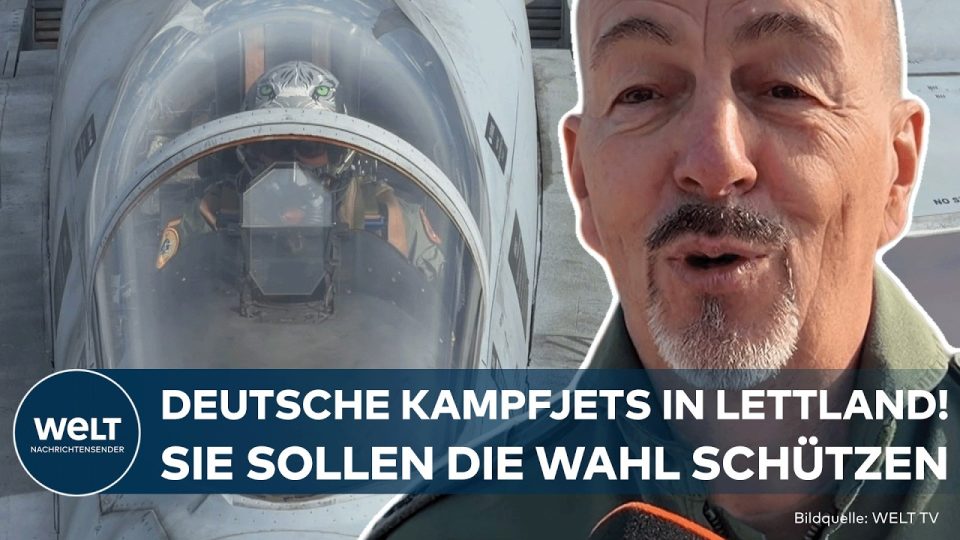 Eurofighter Lettland – Deutscher Eurofighter auf einer Luftwaffenbasis im Baltikum zur Sicherung des lettischen Luftraums wä…