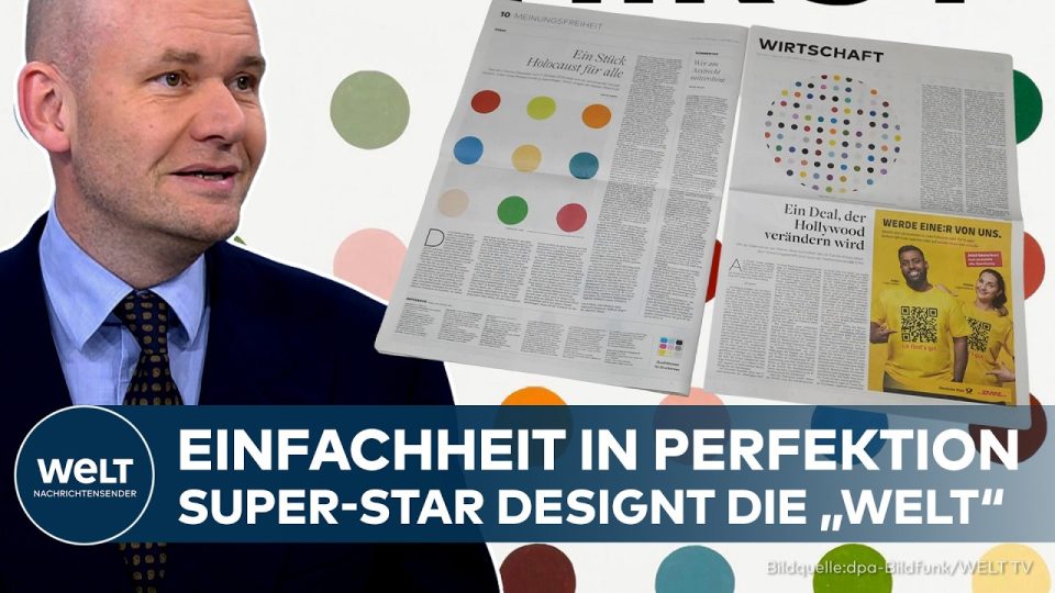 Damien Hirst Welt-Künstlerausgabe 2026 mit bunten Spot Paintings auf der Titelseite