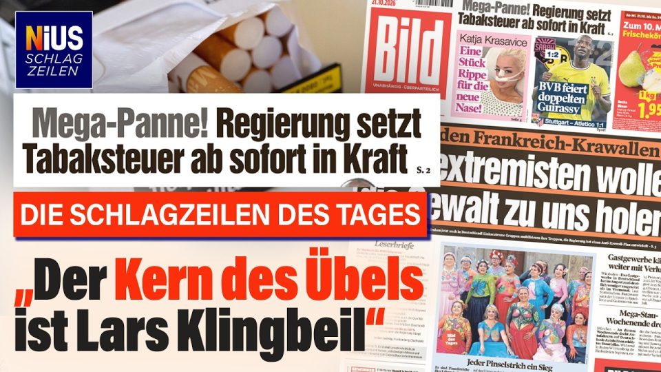 Tabaksteuer Panne – Lars Klingbeil vor dem Bundesfinanzministerium – Tabaksteuer-Panne blamiert das Ministerium