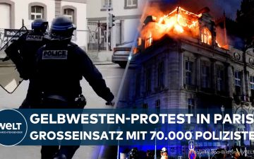 Gelbwesten Paris – Gelbwesten-Demonstranten in Paris schlagen auf Töpfe und Pfannen bei der Casserole-Protestaktion