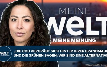 Katharina Dröge spricht auf einem Podium – Grüne bekennen sich zu Rot-Rot-Grün auf Bundesebene