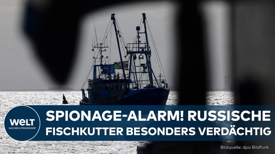 Unterseekabel Spionage – Russischer Fischtrawler auf See – verdächtigt der Unterseekabel-Spionage rund um Großbritannien