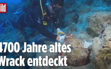 ältestes Schiffswrack – Taucher untersucht bronzezeitliches Wrack – möglicherweise das älteste Schiffswrack der Welt vor der…