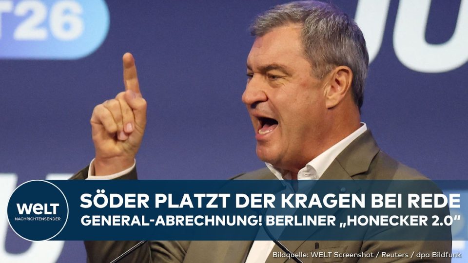 Söder JU-Deutschlandtag – CSU-Chef Markus Söder spricht beim JU-Deutschlandtag in Bonn vor der Jungen Union
