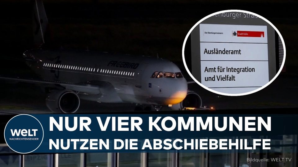 Symbolbild Abschiebung NRW – Behördengebäude mit deutschem Wappen, Ausländerbehörde Coesfeld