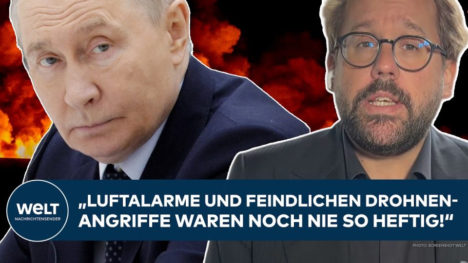 Drohnenangriff Kiew – Gepard-Flugabwehrpanzer bei einem Drohnenangriff auf Kiew im Einsatz gegen russische Drohnen