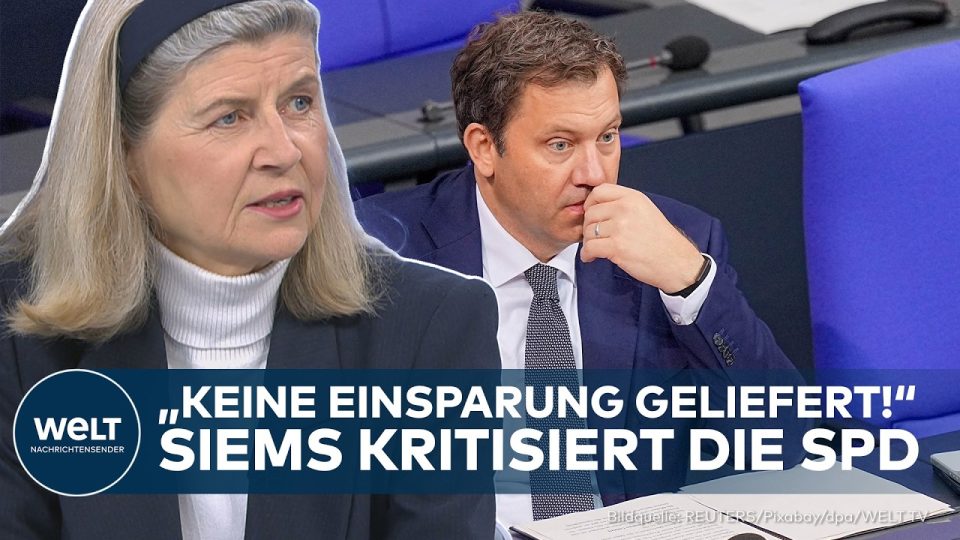 Dorothea Siems, WELT-Chefökonomin, kommentiert Klingbeils Steuerpläne im Studio